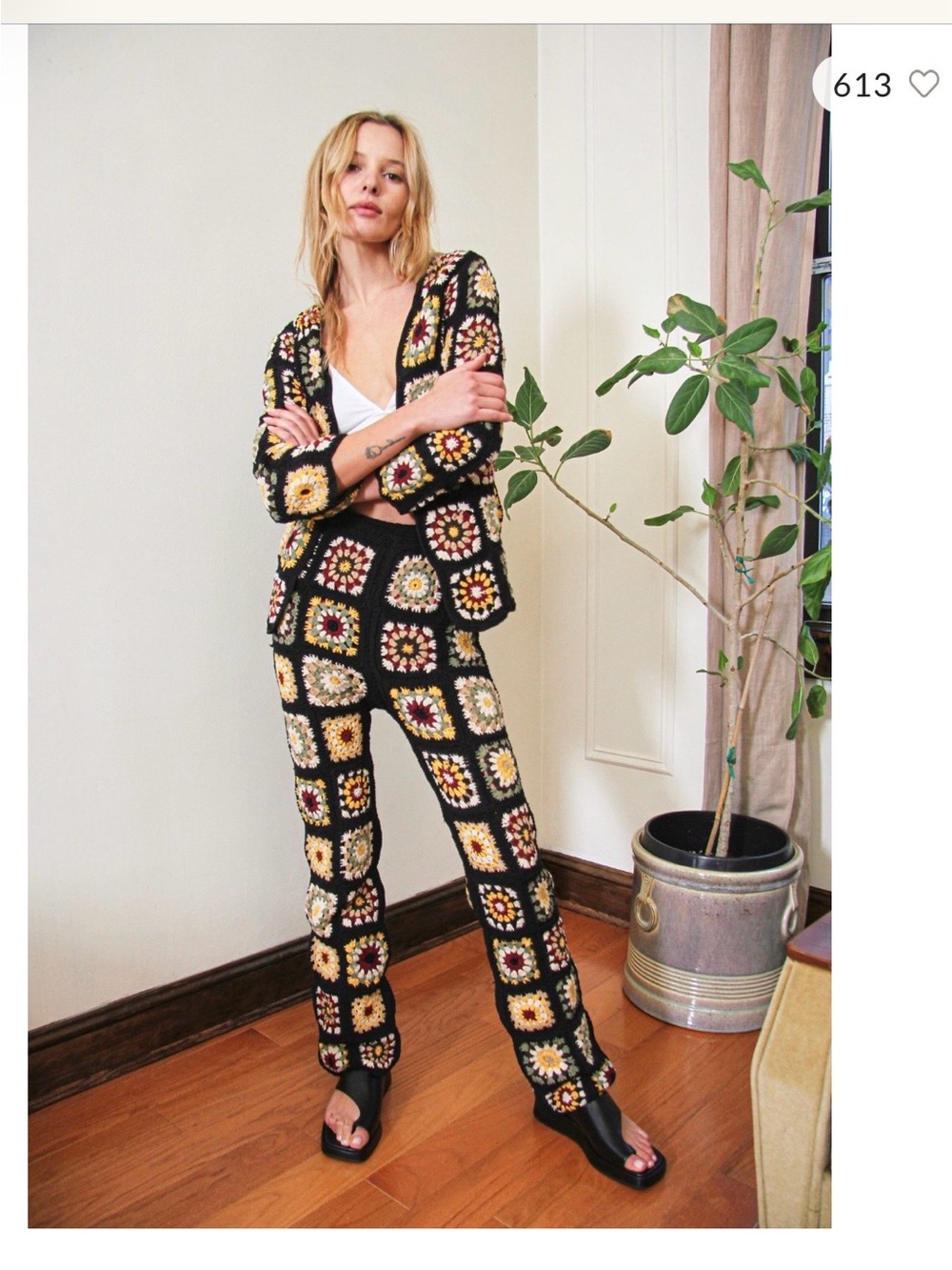 Free People Crochet Suit Set 💯 Cotton NWT by Flook